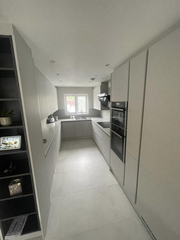 Refurbished modern kitchen by Nevill Construction Ltd